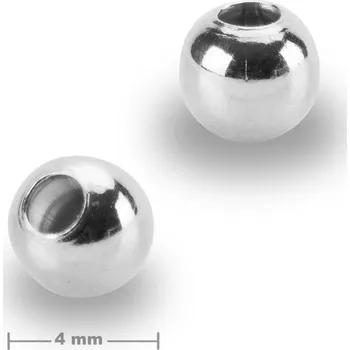 Přívěsek Stříbrný korálek 4 mm