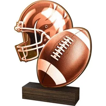 Volný čas Poháry Bauer Dřevěná plaketa WF025 | Americký fotbal