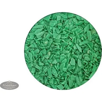 Jedlá dekorace na dort Cukrářské zdobení Šupiny z polevy zelené 1 kg