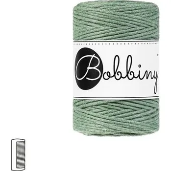 Příze Bobbiny Macramé příze Baby 1,5mm Eucalyptus green