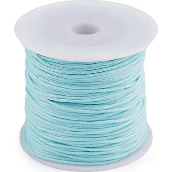 Příze Šňůra bavlněná Ø1 mm voskovaná - 52 modrá andělská