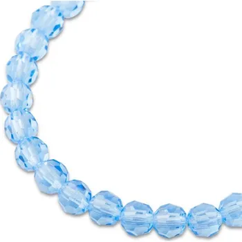 Dětské navlékací korálky Preciosa MC perle kulatá 6 mm Light Sapphire