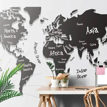 Tapeta Dovido Tapeta jedinečná černobílá mapa