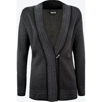 Dámský svetr Kama Cardigan Kama Merino 5047 černá