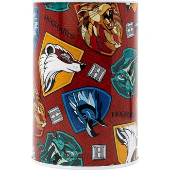 Pokladnička Pokladnička válec Harry Potter 10x15cm dětská kasička kovová