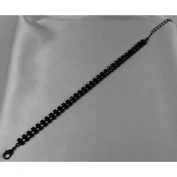 Náramek Náramky bižuterie - Náramky štrasová bižuterie - 5803-0019 - C15 - Černá - černá