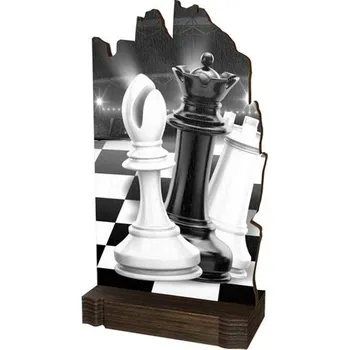 Dřevěná plaketa WPLA02M12 | Šachy