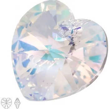 Přívěsek Preciosa MC přívěsek srdce MAXIMA 18 mm Crystal AB