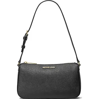 Michael Kors malá kožená kabelka přes rameno černá