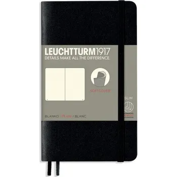 Zápisník LEUCHTTURM1917 Plain Pocket Softcover Notebook