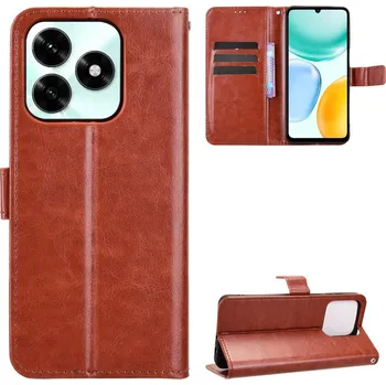 Pouzdro na mobilní telefon Crazy knížkové pouzdro na Honor X5c Plus - hnědé