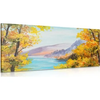 Obraz Dovido Obraz olejomalba horského jezera
