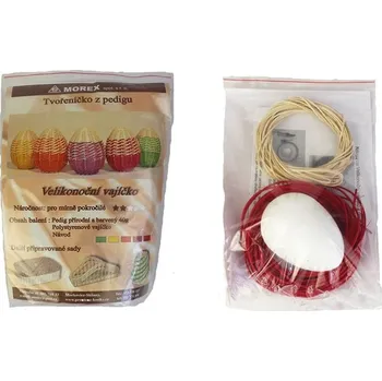 Velikonoční dekorace 70802-08 SADA Tvořeníčko z pedigu - vajíčko červené