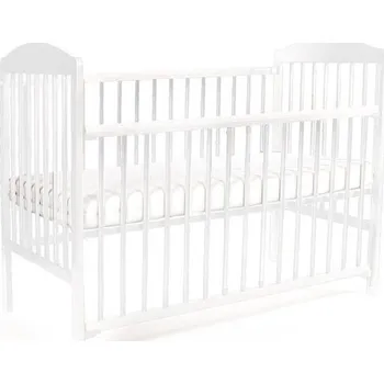 Dětská postýlka Tomi Dětská dřevěná postýlka XV. (15) se stah. bočnicí - bílá