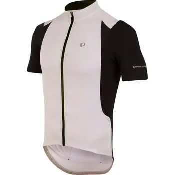 cyklistický dres PEARL iZUMi Pánský dres s krátkým rukávem PEARL iZUMi SELECT PURSUIT, bílá/černá - M