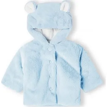 Kojenecká bunda Kabátek kojenecký chlupatý s podšívkou, Minoti, babyprem 28, modrá - 68/74 | 6-9m