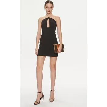 Dámské šaty Elisabetta Franchi Koktejlové šaty AB-514-41E2-V300 Černá Slim Fit 46