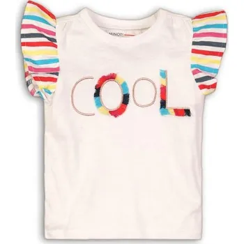 Tričko dívčí s krátkým rukávem, Minoti, Funhouse 2, bílá - 68/80 | 6-12m