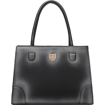 Kabelka Stínovaná prostorná dámská kabelka černá