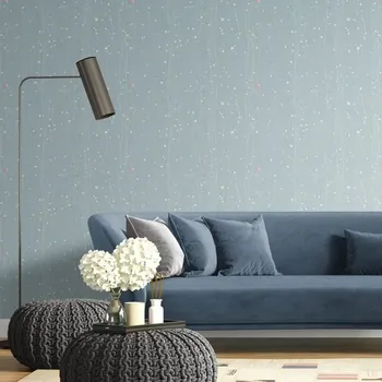 Tapeta Dovido Samolepící tapeta s rostlinným motivem v modrém provedení