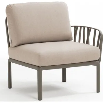 Zahradní pohovka Nardi Poltrona Komodo krajní díl TORTORA - CANVAS Sunbrella