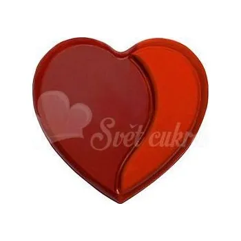 Čokoláda Srdce červené čokoládové 40 ks - 3,5 cm -
