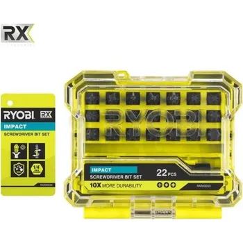 Pneumatické kladivo Sada bitů RYOBI RARXSD22 RX 22 ks 5132006636