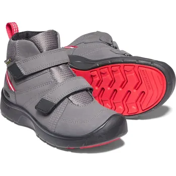 Chlapecké tenisky boty městské vysoké dětské KEEN HIKEPORT 2 MID STRAP WP C magnet/red carpet - 28