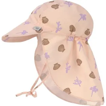 Kojenecká čepice Lässig Splash Sun Protection Flap Hat corals peach rose 3-6m