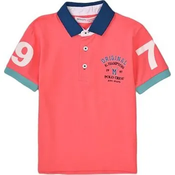 Tričko chlapecké Polo s krátkým rukávem, Minoti, Resort 4, růžová - 110/116 | 5/6let