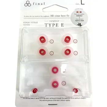 Příslušenství pro sluchátka Final Audio "Type-E" nástavce - velikost L, čiré