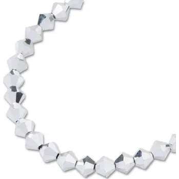 Dětské navlékací korálky Preciosa MC perle Rondelle 3 mm Crystal Labrador 2×