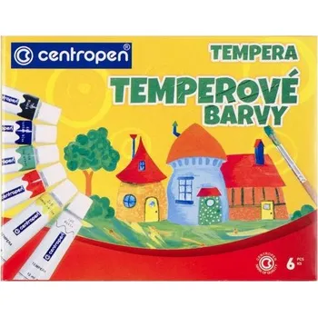 Vodová barva Centropen Temperové barvy Centropen 6 barev