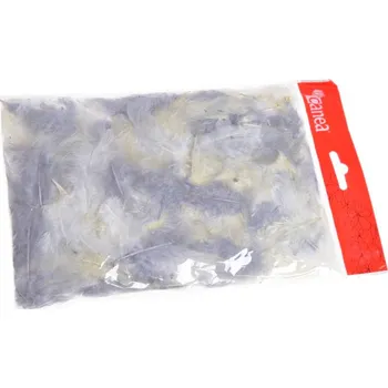 Peří MIX 10 g - bílá/krémová/šedá