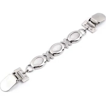 Brož Spona dragoun se štrasem - 1 stříbrná