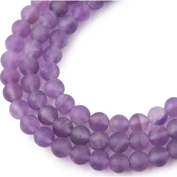 Dětské navlékací korálky Korálky z minerálu Ametyst matný AA 6 mm