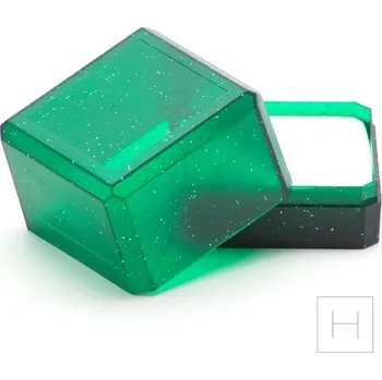 Dárková krabička Dárková krabička na šperk zelená 38x38x33mm