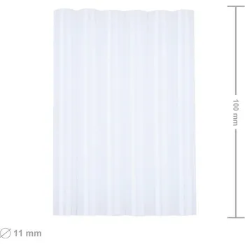 Tavná pistole Extol Tavné tyčinky do lepící pistole transparentní 11x100mm 6ks