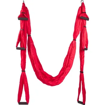Závěs na jógu Sportago Fly Yoga, červený