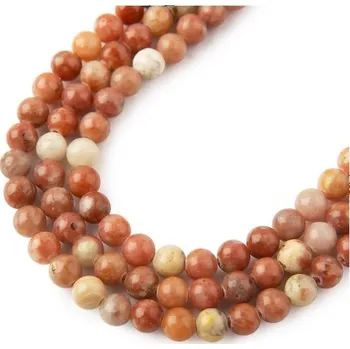 Dětské navlékací korálky Korálky z minerálu Lepidolit růžový 4 mm