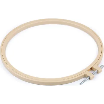 Kanava Vyšívací kruh plastový Ø18,5 cm - béžová světlá