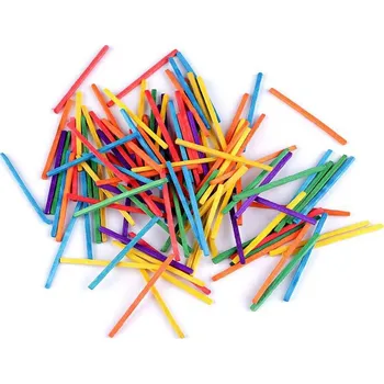 Bytová dekorace Dřívka barevná / přírodní - sirky - 2 multikolor