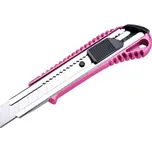 Extol Růžový ulamovací nůž z nerezové oceli s výstuhou 18mm