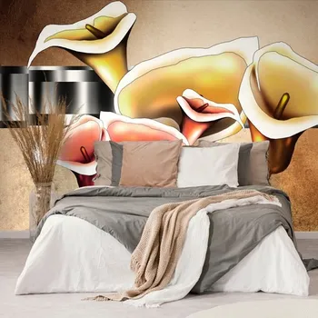 Tapeta Dovido Tapeta elegantní květiny kaly