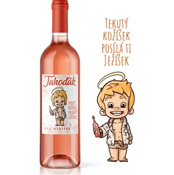 Víno Rybízák tradiční Tekutý kožíšek posílá ti Ježíšek - 11,5% alk. víno z jahod | Rybízák.cz 0,75 l