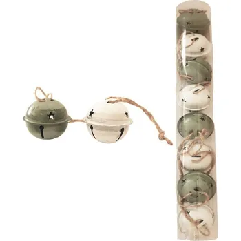 Velikonoční dekorace Rolnička k zavěšení, 8 ks K3514 - dia 4 x 3 cm