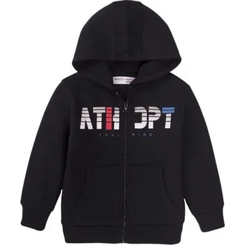 Chlapecká mikina Mikina chlapecká s kapucí, Minoti, 7BZTHRU 5, černá - 122/128 | 7/8let
