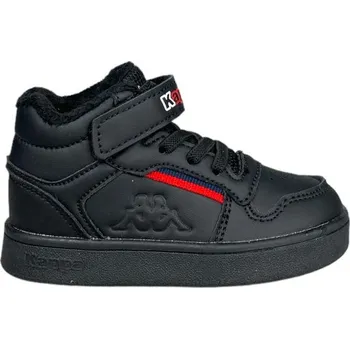 Chlapecká zimní obuv Dětské stylové zimní boty Kappa s kožíškem černé - 21