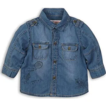 Košile chlapecká, Minoti, YO 7, modrá - 56/62 | 0-3m