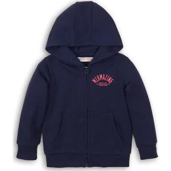 Dívčí mikina Mikina dívčí celopropínací, Minoti, KG ZIP 9, tmavě modrá - 152/158 | 12/13let
